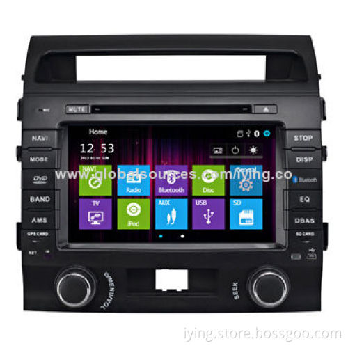 Double DIN Touch Screen Car DVD Player for Toyota Land Cruiser, Radio with GPS Navigation System
